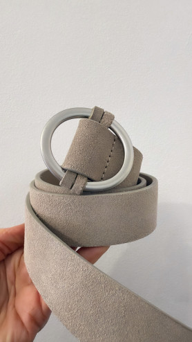 CEINTURE VELOURS BEIGE