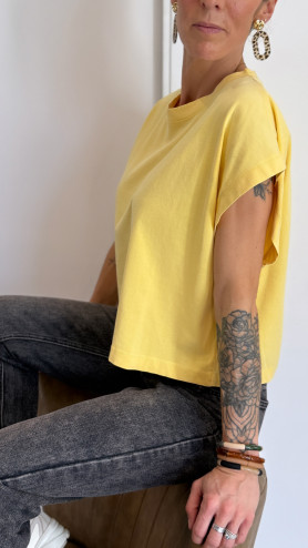T-SHIRT GARY JAUNE