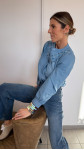 CHEMISE TED BLEU