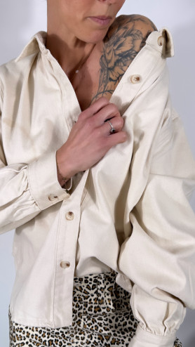 VESTE JEANS SALOMÉ BEIGE