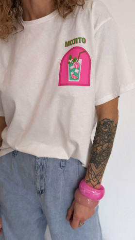 T-SHIRT MOJITO BLANC