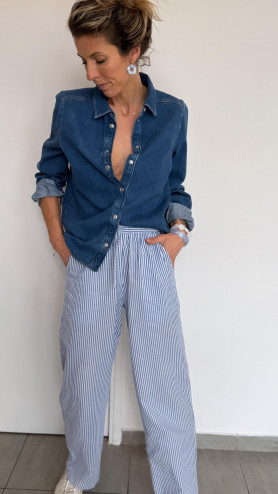 CHEMISE INDIGO