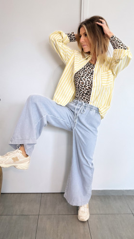 PANTALON VANILLE GRIS CLAIR