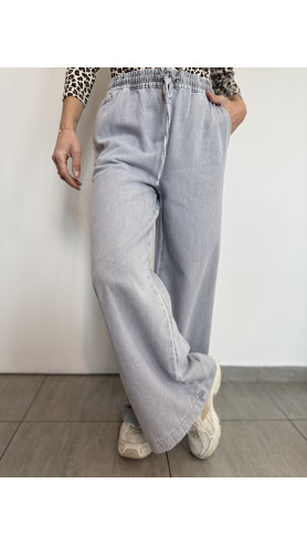 PANTALON VANILLE GRIS CLAIR