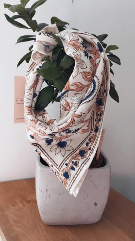 FOULARD PM PRUSSE BLEU