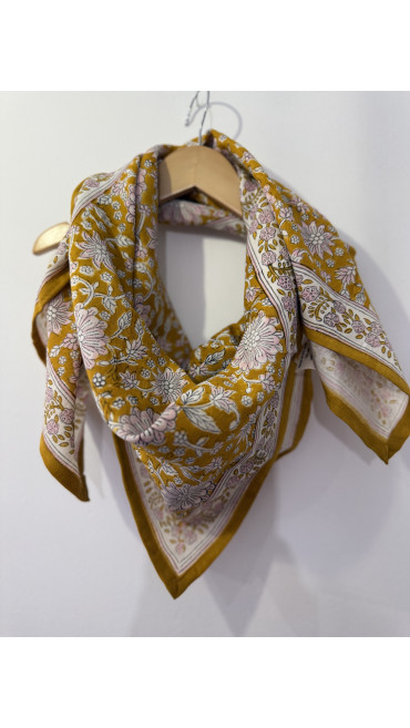 FOULARD DHÉLI MOUTARDE