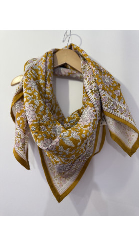 FOULARD DHÉLI MOUTARDE