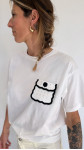 T-SHIRT POKI BLANC