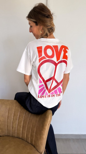 T-SHIRT IN THE AIR BLANC
