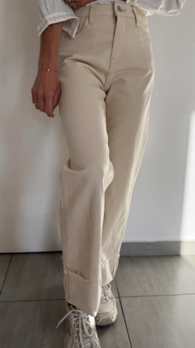 JEANS MADDIE BEIGE