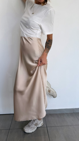 ROBE T-SHIRT BEIGE