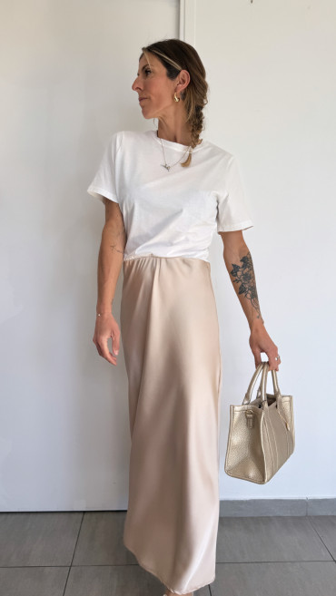 ROBE T-SHIRT BEIGE