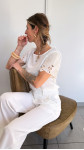 T-SHIRT GLORIA MANCHES DENTELLE