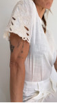 T-SHIRT GLORIA MANCHES DENTELLE