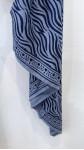 FOULARD ZEBRE BLEU