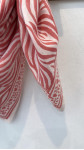 FOULARD ZEBRE ROSE