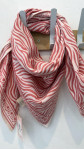 FOULARD ZEBRE ROSE