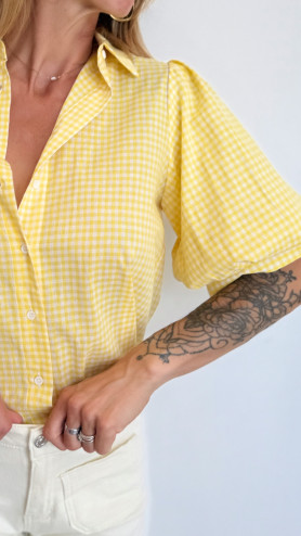 CHEMISE PILO JAUNE