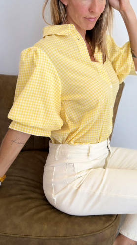 CHEMISE PILO JAUNE