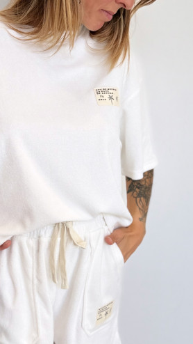 SWEAT ÉPONGE BLANC