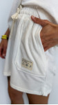 SHORT ÉPONGE BLANC