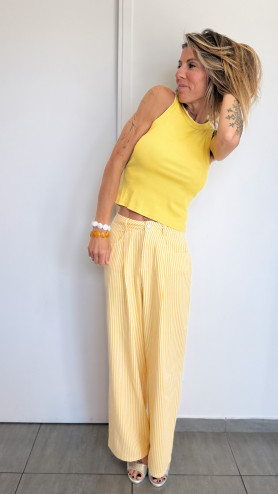 PANTALON JOLI JAUNE