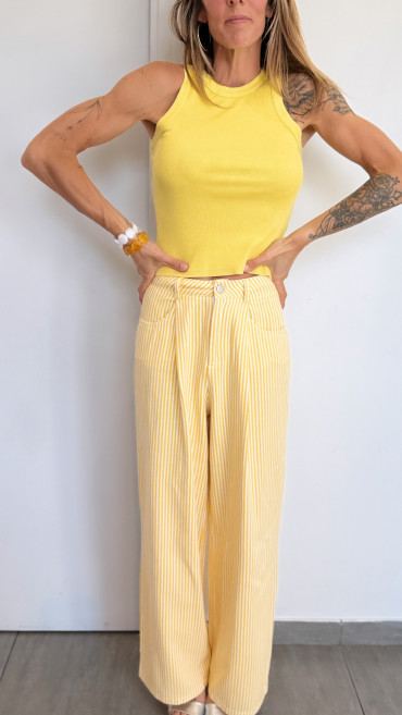 PANTALON JOLI JAUNE