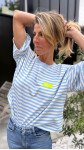 T-SHIRT ALI RAYÉ BLEU
