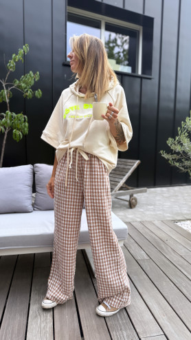 SWEAT COTE D'AZUR ÉCRU