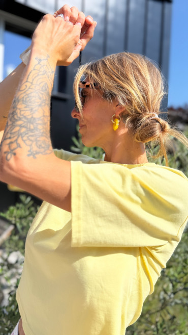 T-SHIRT VICTO JAUNE