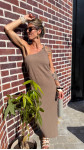 ROBE ZITI TAUPE