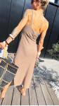 ROBE ZITI TAUPE