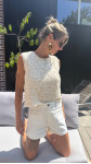 SHORT STEPHANIE BLANC