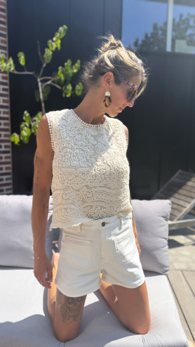 SHORT STEPHANIE BLANC