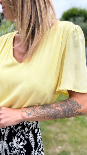 TOP BRUNE JAUNE
