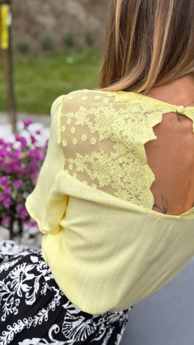 TOP BRUNE JAUNE
