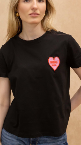 T-SHIRT MAMAN COOL NOIR