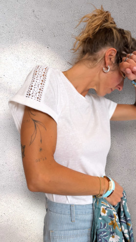 T-SHIRT SWEET BLANC