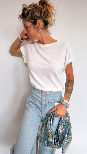 T-SHIRT SWEET BLANC