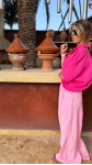 PANTALON MEKNÈS ROSE