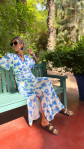ROBE JADIDA BLEUE
