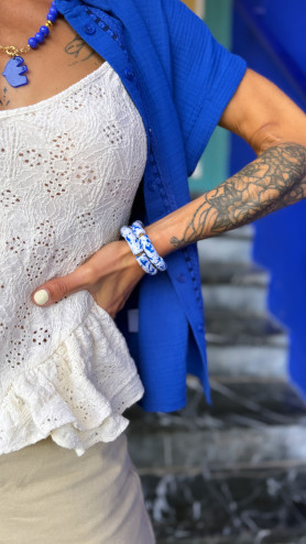 CHEMISE SAÏA BLEU