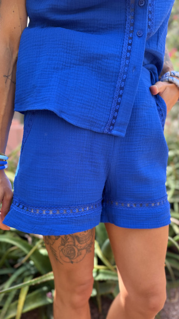 CHEMISE SAÏA BLEU