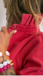 SUR CHEMISE POUM ROUGE