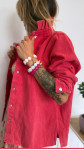 SUR CHEMISE POUM ROUGE