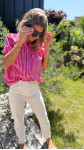 CHEMISE OTA ROSE RAYURES