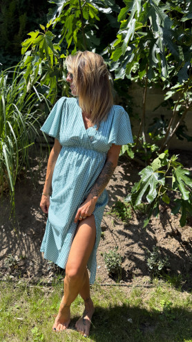 ROBE LONGUE EVANIA VERTE