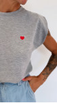 TOP PAULETTE GRIS