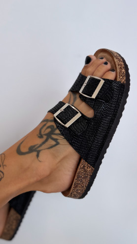 SANDALES MALIK NOIRES