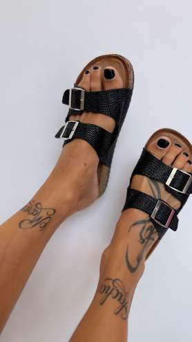 SANDALES MALIK NOIRES